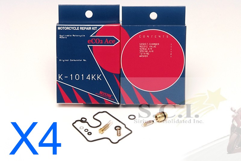 KAWASAKI ZX600 NINJA ZX-6R ZZR600 KEYSTER CARB REBUILD KITS 2000